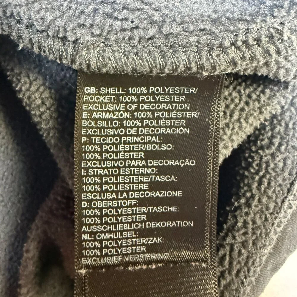 The North‎ Face Men’s Full Zip Fleece Jacket M Gray Soft Warm EUC
